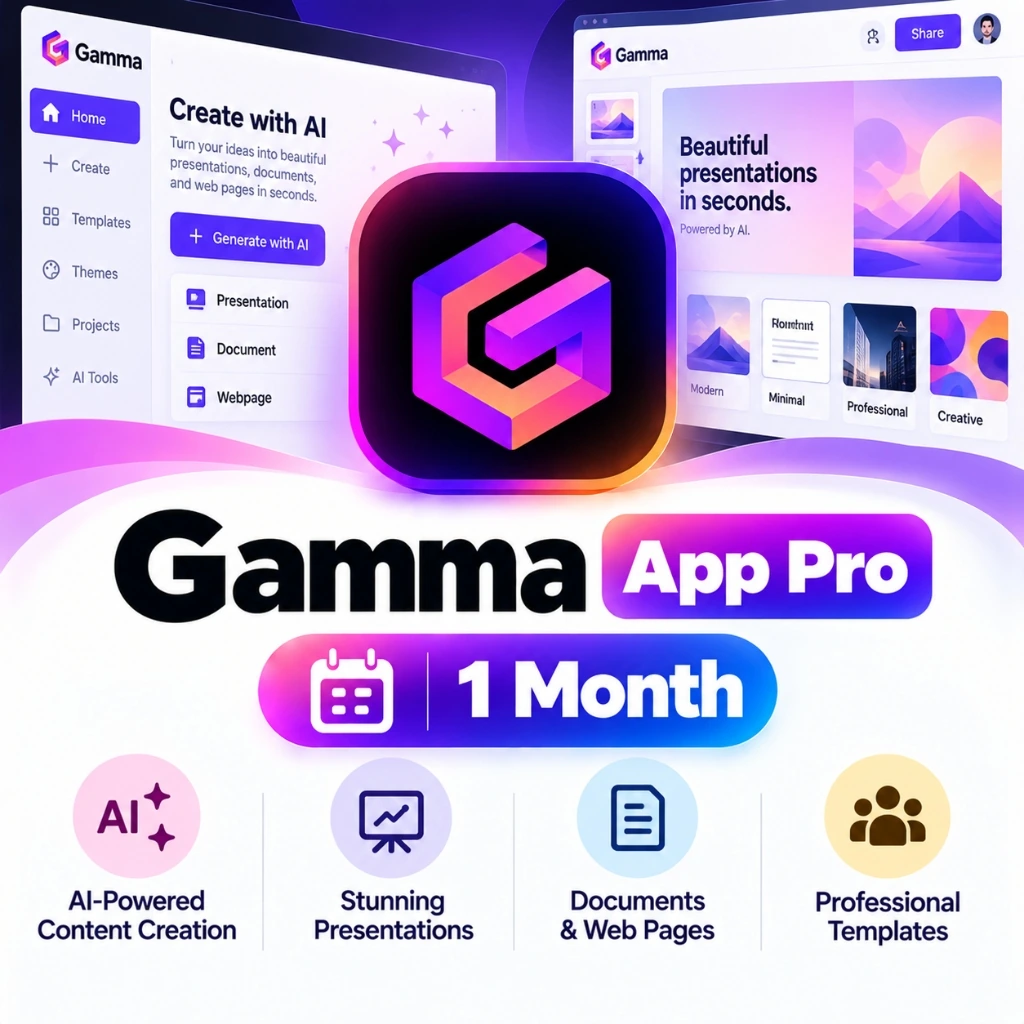 Gamma App Pro | 1 Month