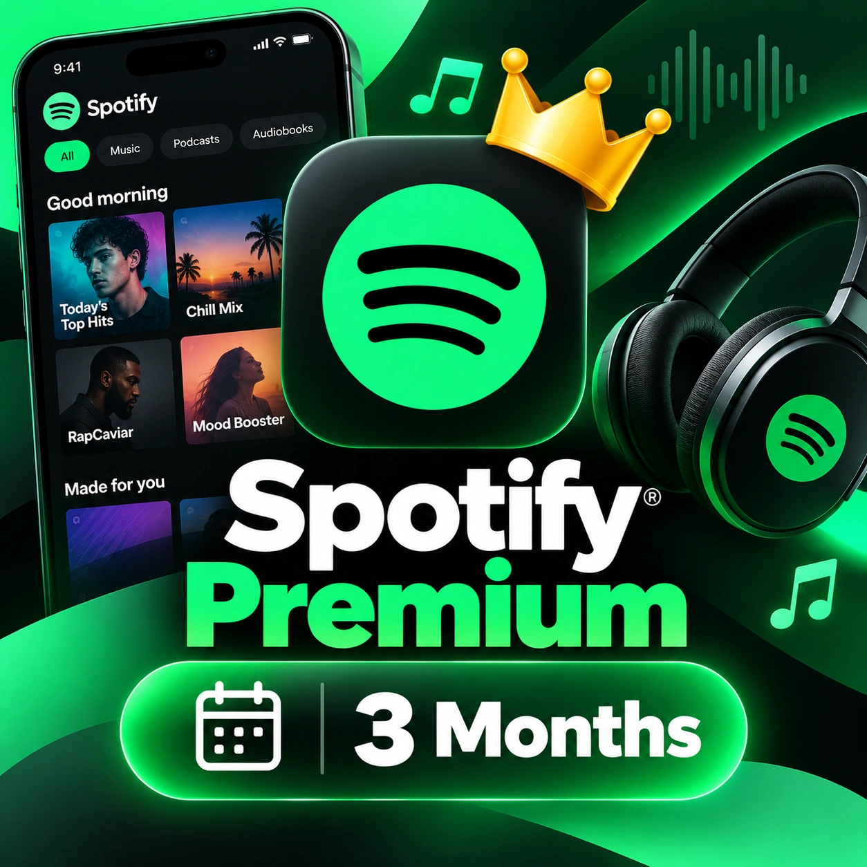 Spotify Premium 3 Months (Redeem Link)